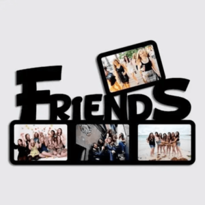 Wooden Friends Photo Frame