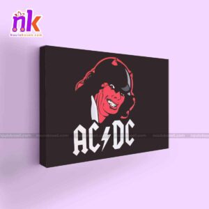 ACDC Illustration Wall Decor Framed Canvas