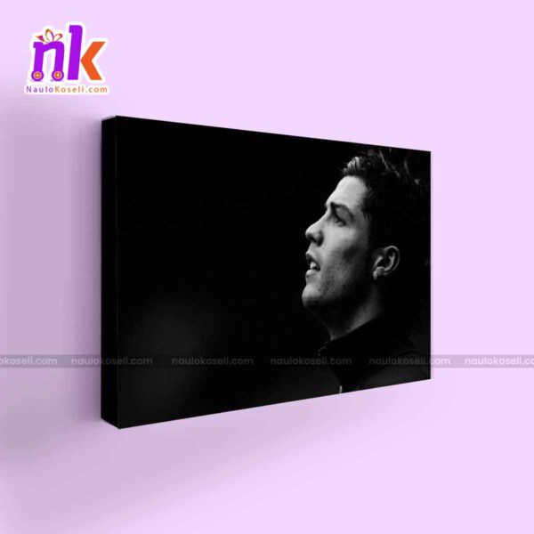 BW Cristiano Ronaldo Wall Decor Framed Canvas