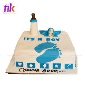 Beautiful Baby Shower Cake For Boy