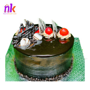 Birthday Cake with White Chocolate Topping