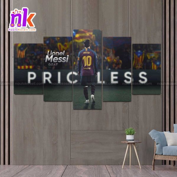 Custom-Design-Priceless-Messi-5-Panel-Canvas-Wall-Art-(2)
