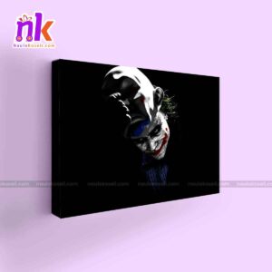 Dark Joker Illustration Poster Wall Decor Framed Canvas