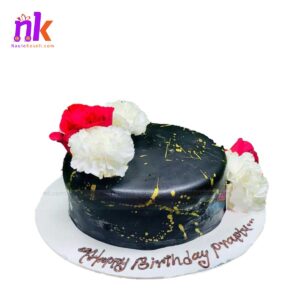 Fondant Cake with Rose Topping