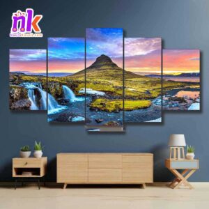 Five-Panel-Canvas-Art-Of-Natural-Scenery