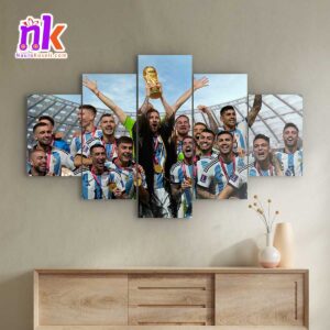 Five-Panel-Canvas-Art-Print-Of-Argentina-Winning-World-Cup