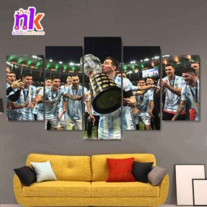 Five-Panel-Canvas-of-argentina-winning-copa-america-cup