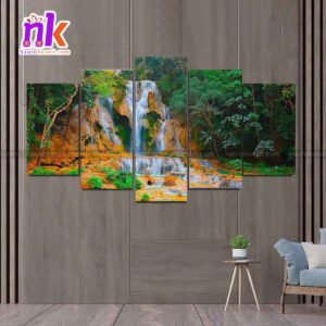 Five-panel-of-waterfall