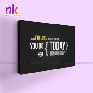 Futuristic Quote Wall Decor Framed Canvas