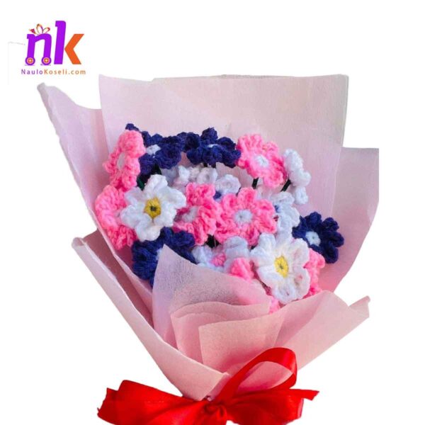 Handmade Crochet Daisy Bouquet - Image 3