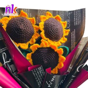 Sunflower Crochet Bouquet