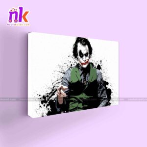 Joker-Illustration-Poster-Wall-Decor-Framed-Canvas
