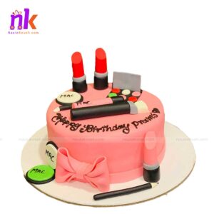 Make Up Themed Cake