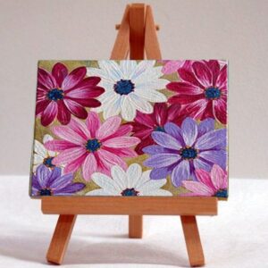Colorful Flower Mini Canvas
