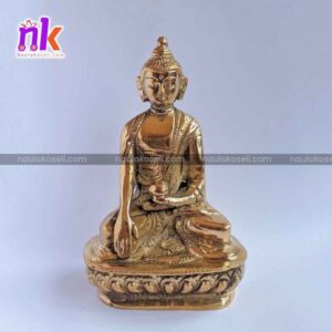 Brass Buddha Statue (5.8 Inches)