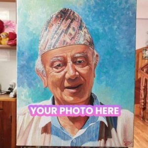 Personalised Single Portrait Canvas Painting