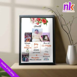 Customized Baby Stats Photo Frame