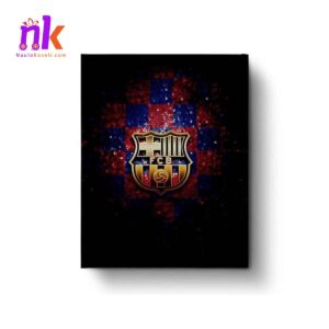 FC Barcelona Football Club Wooden Framed Canvas for Messi and Barcelona Fan