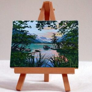 Blue Sky Painting on Mini Canvas