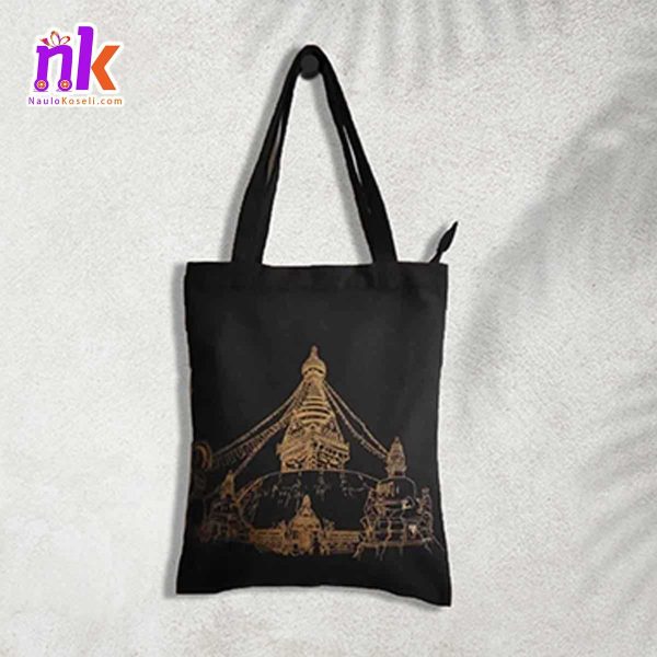 Swayambhu Print Tote Bag