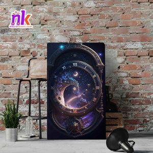 Time Manipulation Wooden Framed Canvas Design