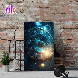 Time Manipulation Wooden Framed Canvas Design