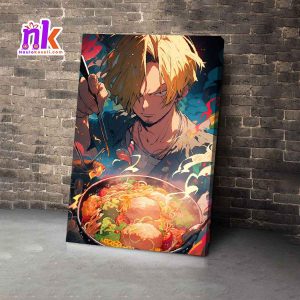 Sanji Wooden Framed Canvas Design