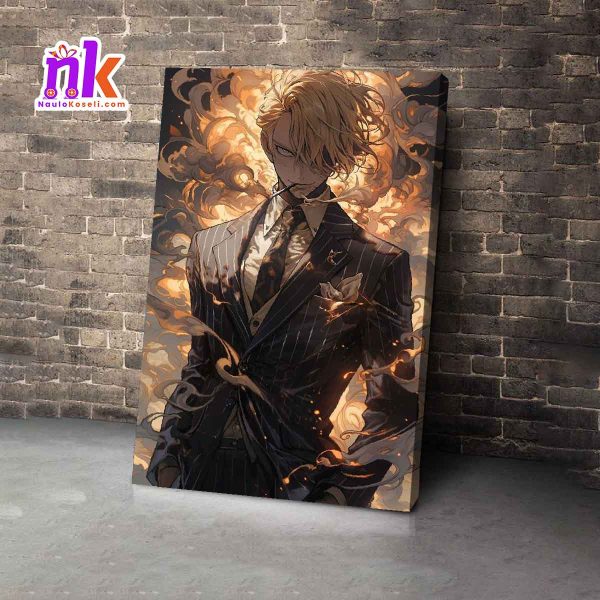 Sanji Wooden Framed Canvas Design