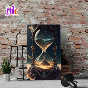 Time manipulation Wooden Framed Canvas Design