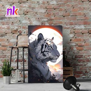 White tiger Wooden Framed Canvas Design