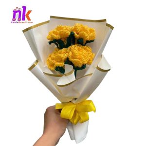 Rose Crochet Flower Bouquet