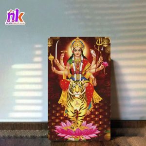 Durga Illustrate  Wooden Framed Canvas Design