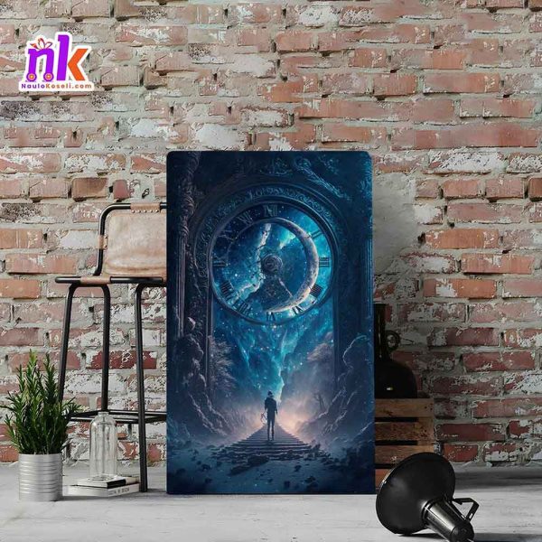 Time manipulation Wooden Framed Canvas Design