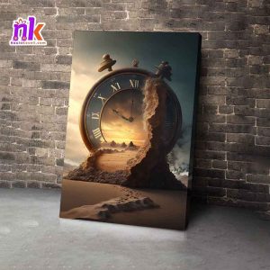 Time manipulation Wooden Framed Canvas Design