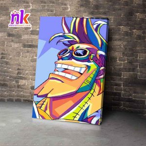Franky Wooden Framed Canvas Design