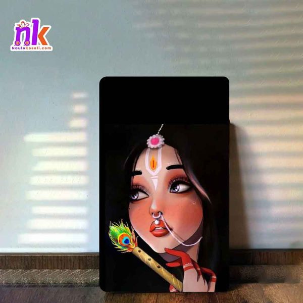 Printed Radha Wooden Framed Canvas