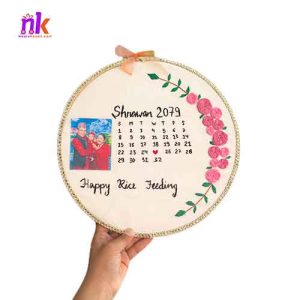 Handmade Embroidery for Rice Feeding