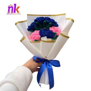 Mixed Rose Crochet Bouquet